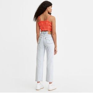 Levi's Premium Ribcage Straight Ankle Women's 31x27" Jeans Ojai Up Light Blue